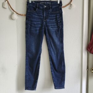 American Eagle Outfitters Dark Wash Curvy High Rise Jeggings